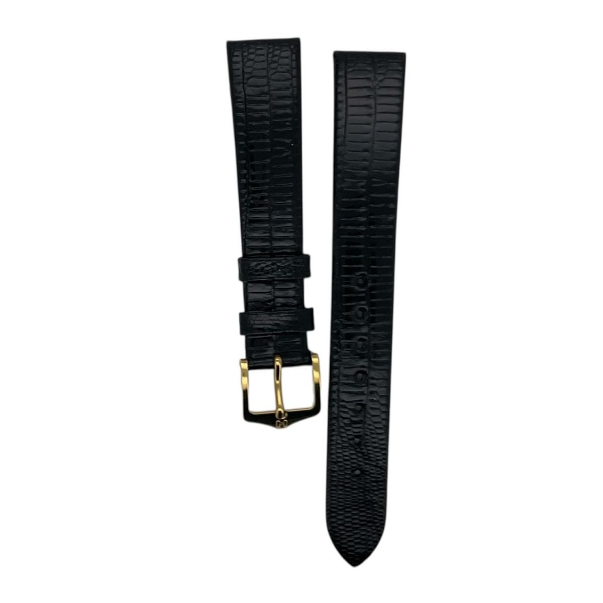 GENERICO - Correa Reloj Hirsch Reptile M Hebilla Dorada 16mm
