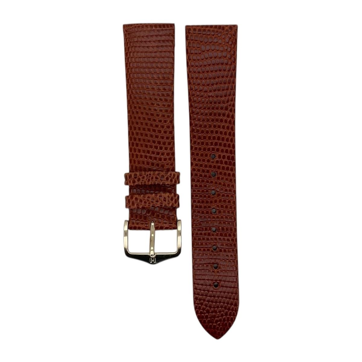 GENERICO - Correa Reloj Hirsch Lizard L Hebilla Dorada 20mm