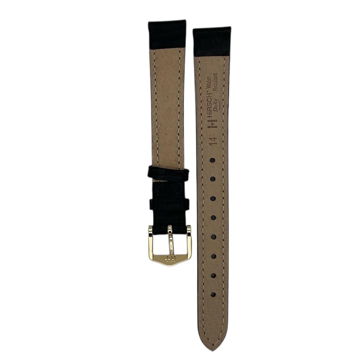 GENERICO - Correa Reloj Hirsch Duke L Hebilla Plateada 14mm