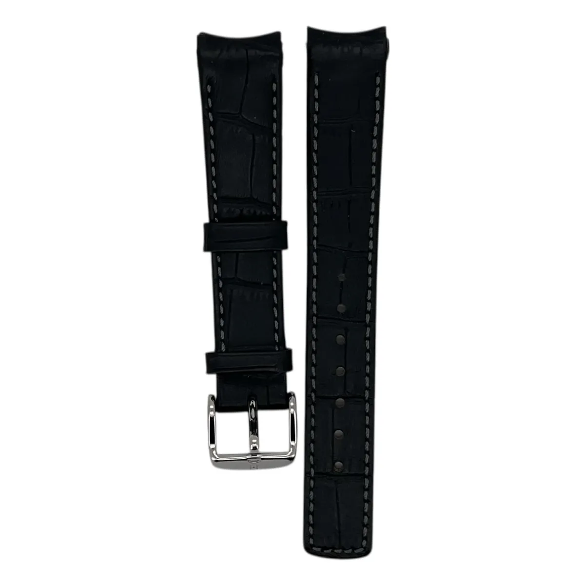 GENERICO - Correa Reloj Hirsch Principal L Hebilla Plateada 18mm