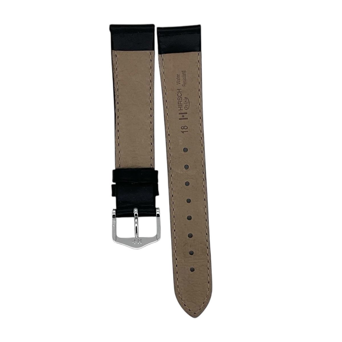 GENERICO - Correa Reloj Hirsch Osiris L Hebilla Plateada 18mm