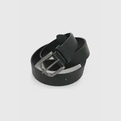 COLLOKY - Cinturon con hebilla metalica unisex negro 2/4A a 10/12A