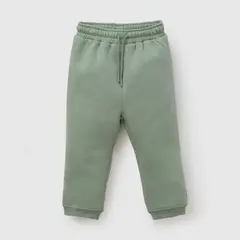 COLLOKY - Pantalón buzo puño niño verde 6/9M a 4/5A