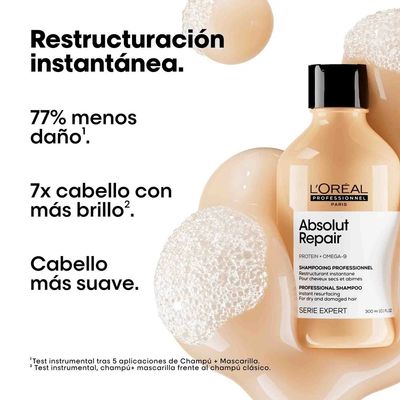 Imagen 2 del producto Shampoo Loreal Absolut Repair 300ml