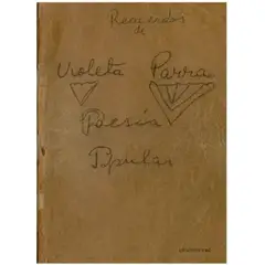 ANTARTICA LIBROS - Recuerdos De Violeta Parra Poesia Popular