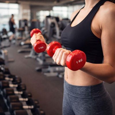 Imagen 2 del producto Mancuernas De Vinilo 1 Kg Par 2 Unidades Fitness