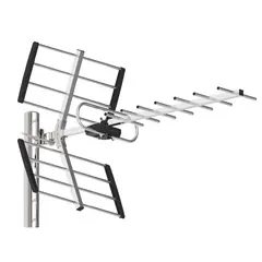 TECNOLAB - Antena TV Digital Exterior 10 A 13 dB Alta Recepción - PS