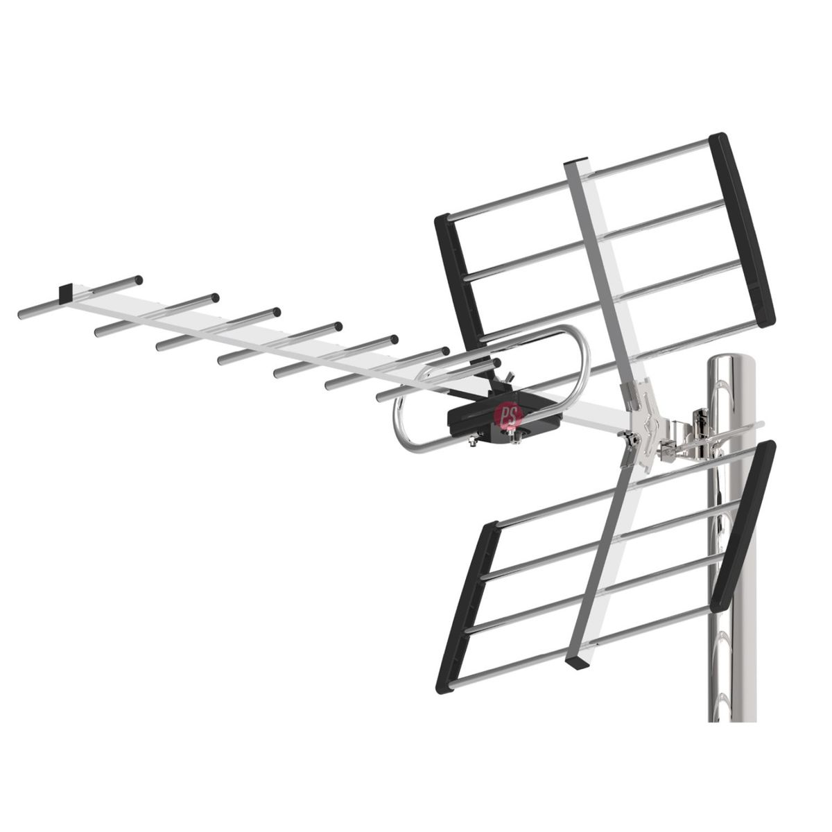 TECNOLAB - Antena TV Digital Exterior 10 A 13 dB Alta Recepción - PS