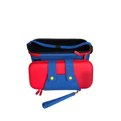 GENERICO - Bolso Maleta Transporte + Estuche Rojo-Azul Compatible Switch 2