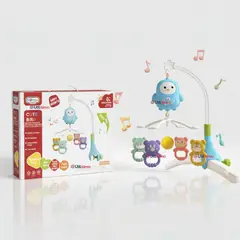 JUMP KIDS - Móvil Sonajero Giratorio Musical Bebé Niño Azul