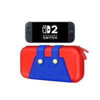 Estuche Compatible N Switch 2 Rojo-Azul + Mica