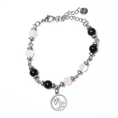 GENERICO - Pulsera con piedras acorde al signo de Capricornio