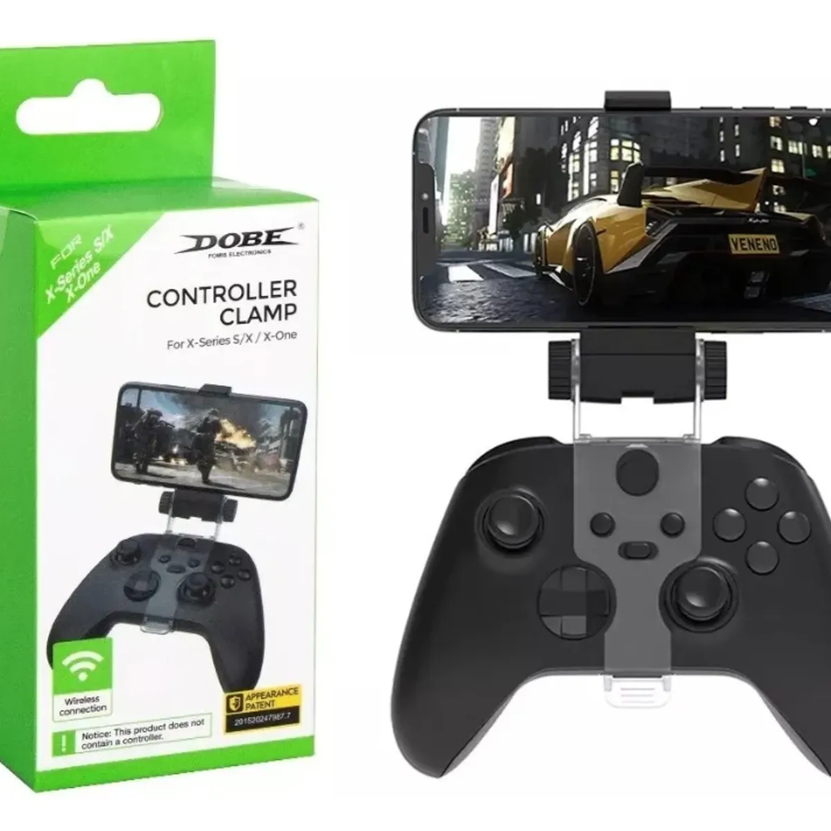 DOVE - Soporte Gamepad Clip Teléfono Para Xbox One  S  X Firme