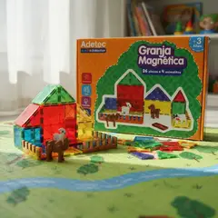 ADETEC - Juego Didáctico Figuras Magnéticas De Granja 30 Piezas