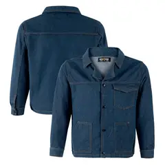 KUMEN - Chaqueta Slack Crudo Mezclilla