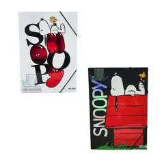 MOOVING - Carpeta Oficio 3 Solapas Snoopy (blanco o negro)