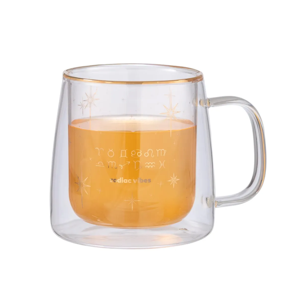 ADAGIO TEAS - Taza Doble Vidrio Zodiac Constellation 400 ml