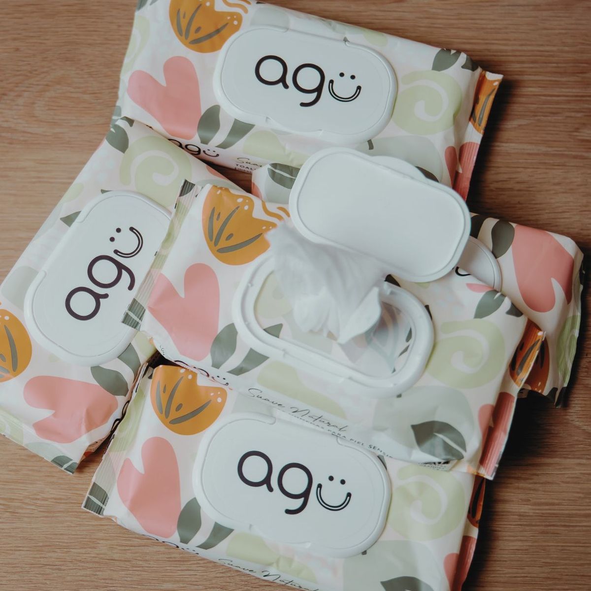 AGU - Toallitas Húmedas AGÜ Sensitive Sin Fragancia – Caja 24 Packs x 60 Unidades (1440 Toallitas)