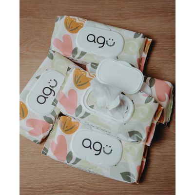 Imagen 2 del producto Toallitas Húmedas AGÜ Sensitive Sin Fragancia – Caja 24 Packs x 60 Unidades (1440 Toallitas)