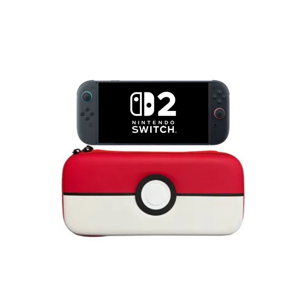 GENERICO - Estuche Protector Rojo-Blanco Compatible N Switch 2