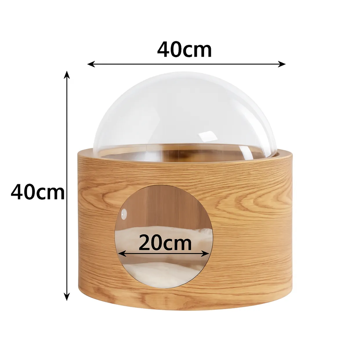 HOOPET - Moderna Casa Para Mascotas Estilo Cúpula Beige