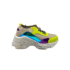 HERIEL - Zapatilla Multicolor Plataforma Mujer