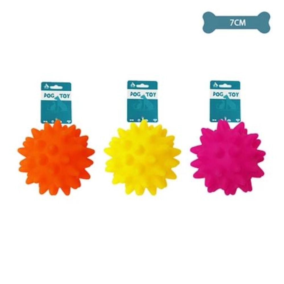 GENERICO - Bola de estrella fugaz para mascotas color Fucsia 7cm