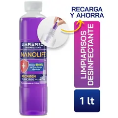 NANOLIFE - Limpiapisos Desinfectante 1 litro - Aroma Lavanda