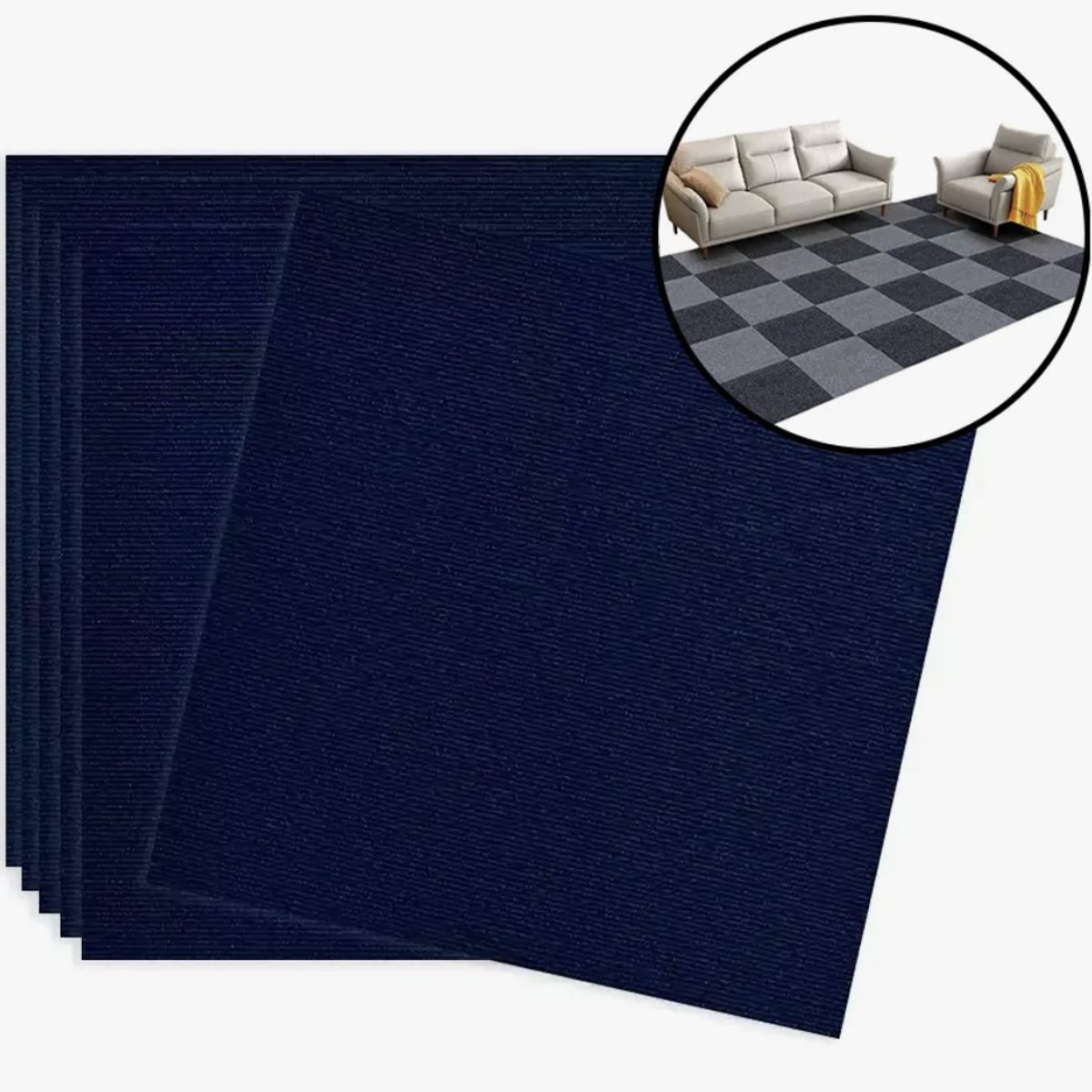 Alfombra Láminas Adhesivas Cubre Muros Pisos Color - 60x60cm, marca OKAY - Foto Principal