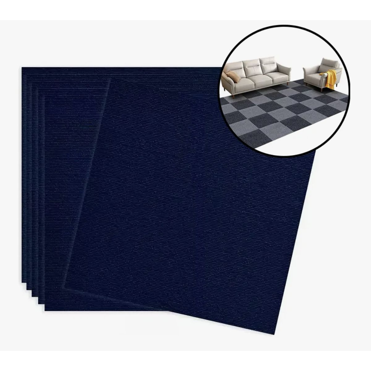Alfombra Láminas Adhesivas Cubre Muros Pisos Color - 60x60cm, marca OKAY - Foto Principal