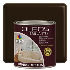 KENT - OLEO BRILLANTE PREMIUM - MULTISUPERFICIES - CUARTO GALON WENGUÉ URBANO