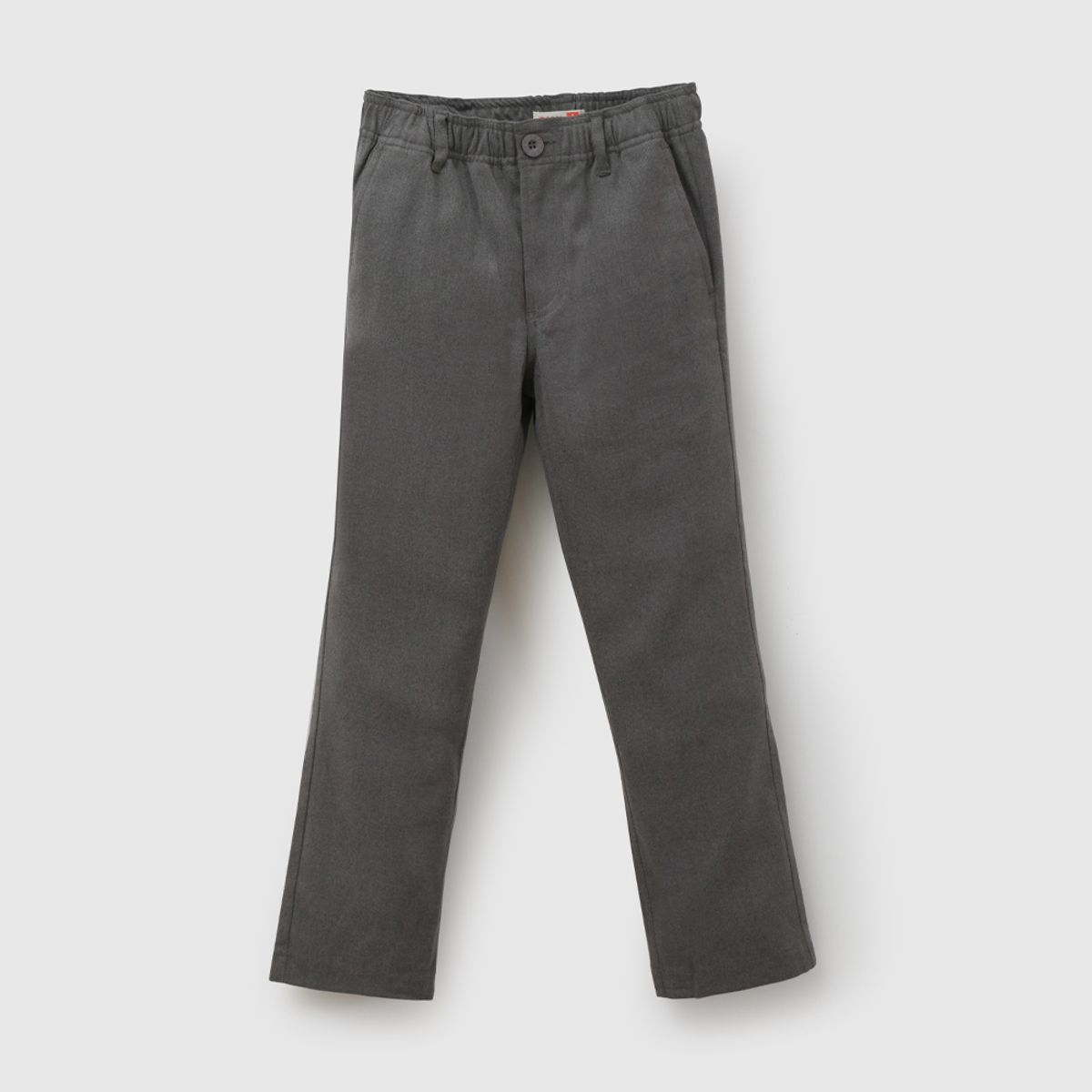 COLLOKY - Pantalón Escolar de niño Gris con Cierre y Botón