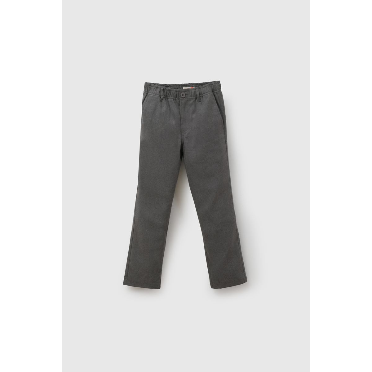 COLLOKY - Pantalón Escolar de niño Gris con Cierre y Botón