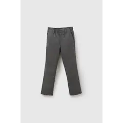 COLLOKY - Pantalón Escolar de niño Gris con Cierre y Botón