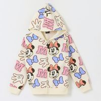 Polerón con Cierre Niña Full Print Iconos Minnie