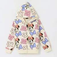 Polerón con Cierre Niña Full Print Iconos Minnie