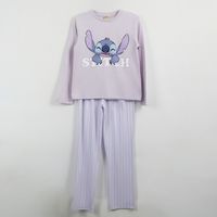 Pijama Manga Larga Niña Morado Smile Lilo & Stitch