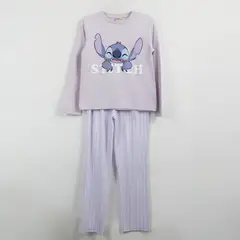 DISNEY - Pijama Manga Larga Niña Morado Smile Lilo & Stitch