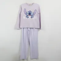 Pijama Manga Larga Niña Morado Smile Lilo & Stitch
