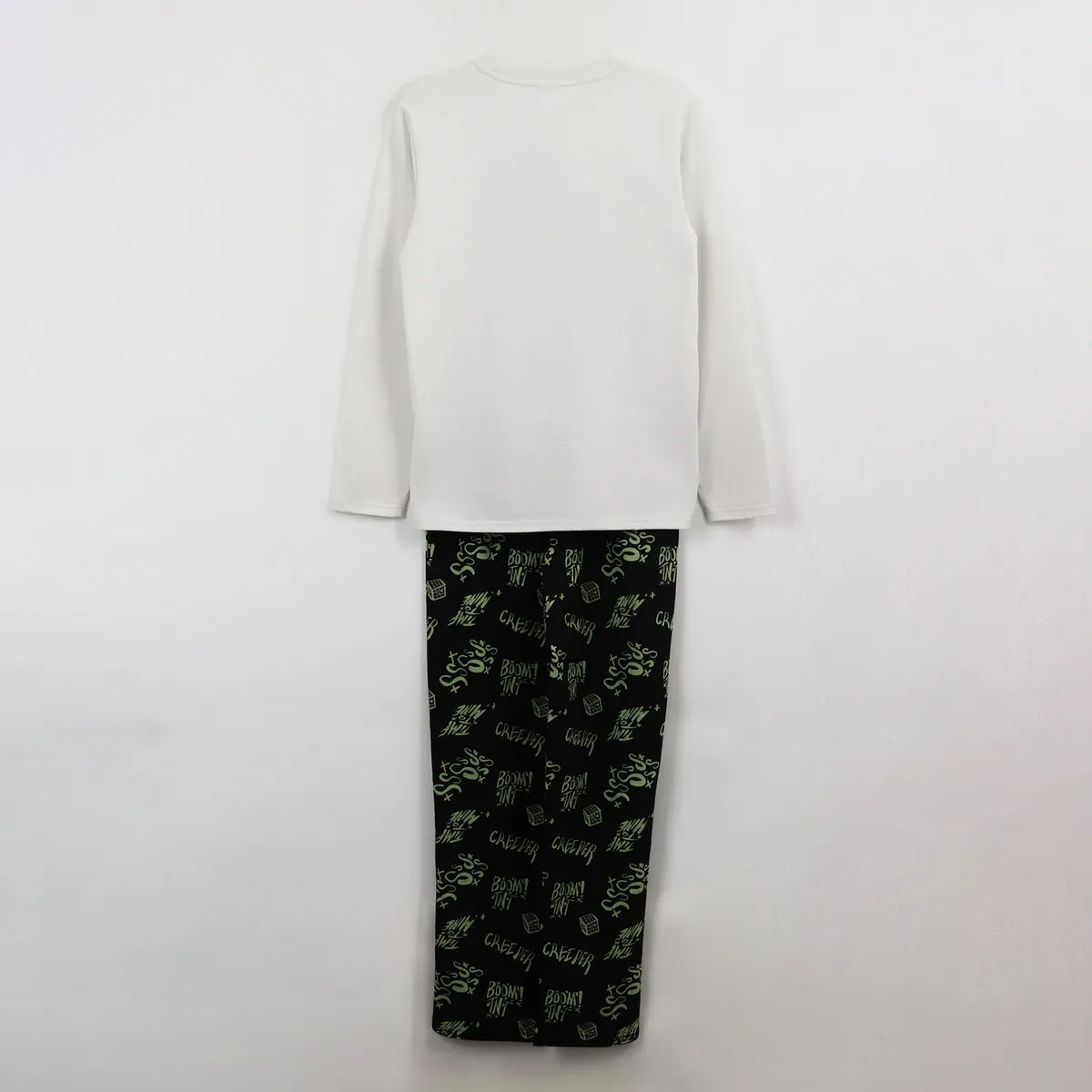 MINECRAFT - Pijama Manga Larga Niño Gris Creeper Minecraft