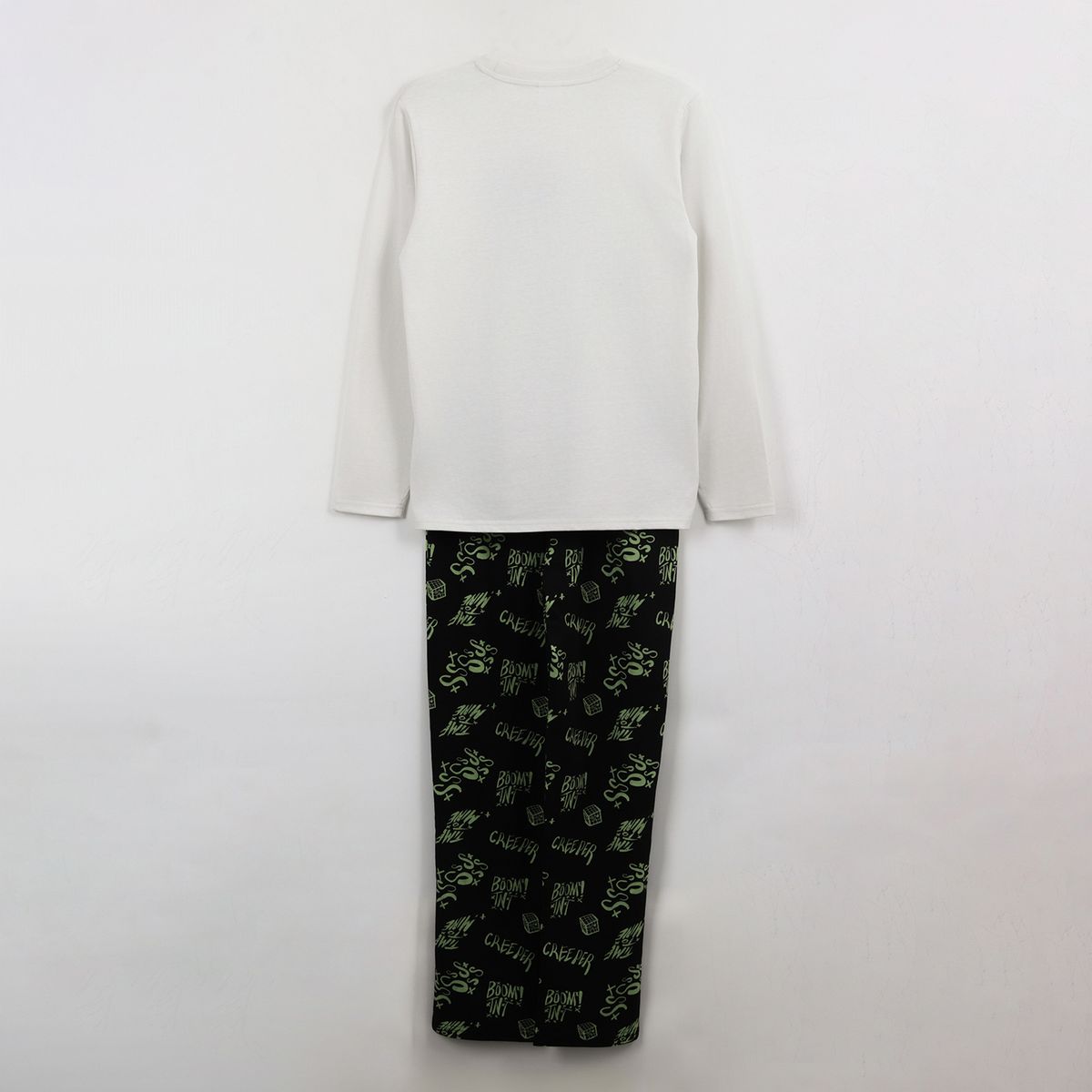 MINECRAFT - Pijama Manga Larga Niño Gris Creeper Minecraft