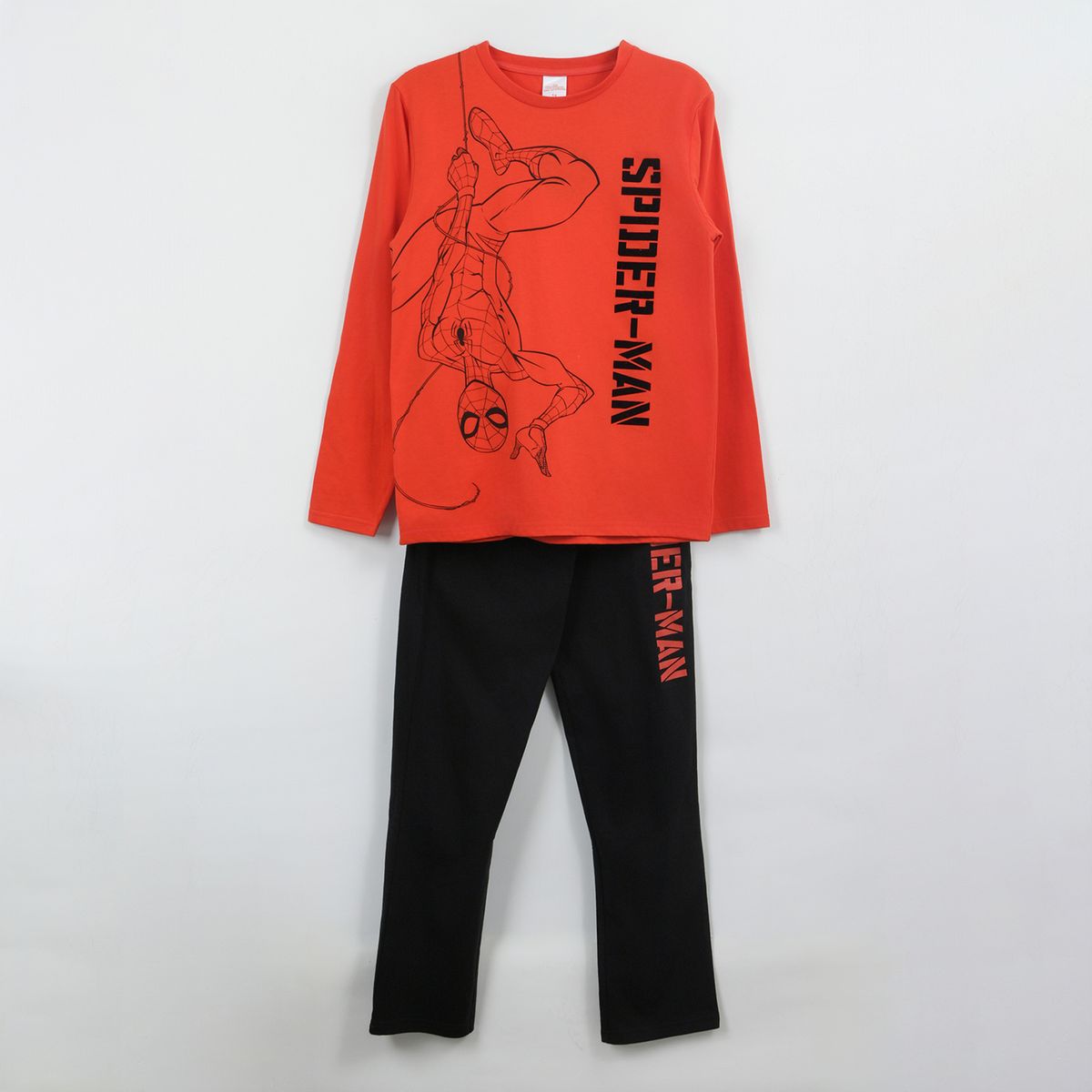 MARVEL - Pijama Manga Larga Niño Rojo Hanging Spiderman Marvel