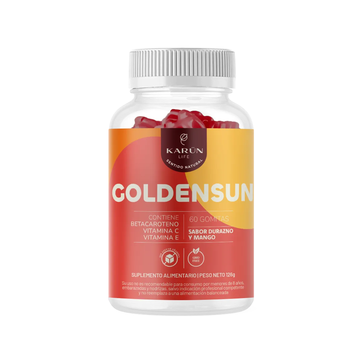 KARUNLIFE - Gomita Golden Sun con Betacaroteno 60 Un Karun Life