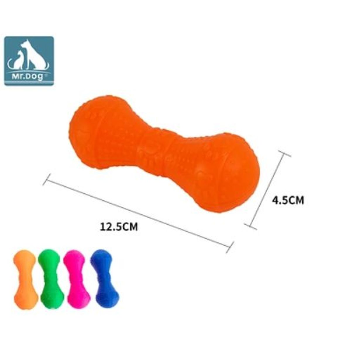 GENERICO - Juguete para perro mancuerna 12545cm color Azul