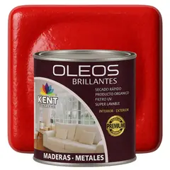 KENT - OLEO BRILLANTE PREMIUM - MULTISUPERFICIES - 1-16 GALON ROJO CARMÍN