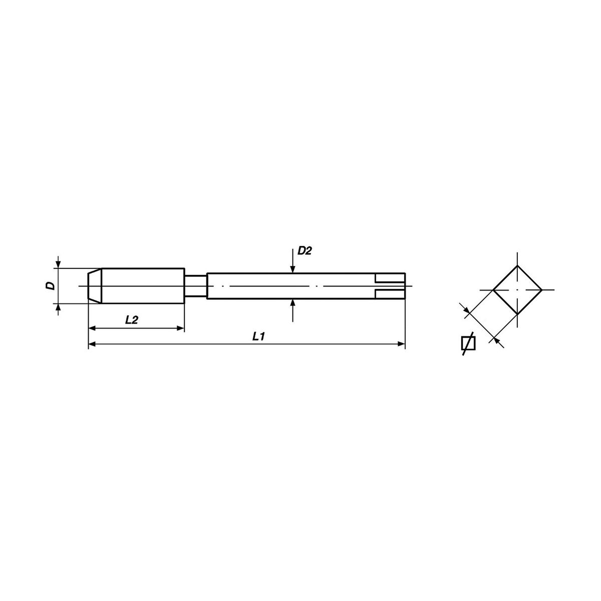 VOLKEL - Juego de macho UNC 3/4 x 10