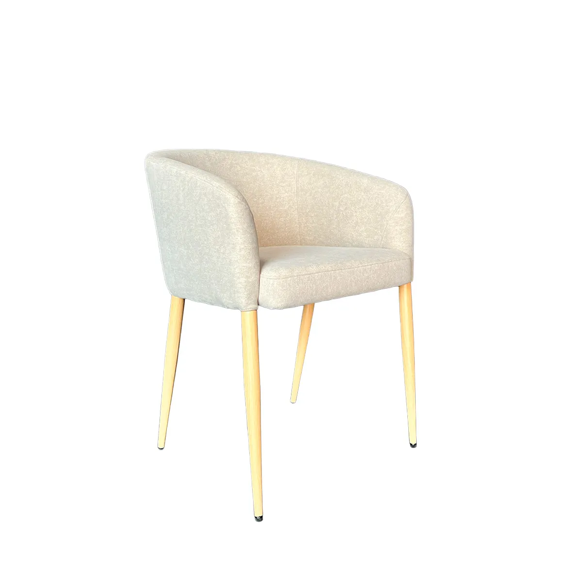 BROOKMAN - Silla Thomas Tela Beige Patas en Madera