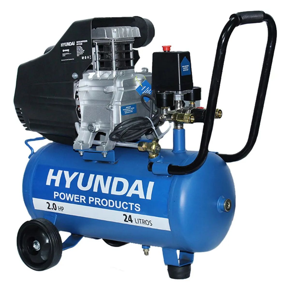 HYUNDAI - Compresor Hyundai Monofasico 2hp 24lts