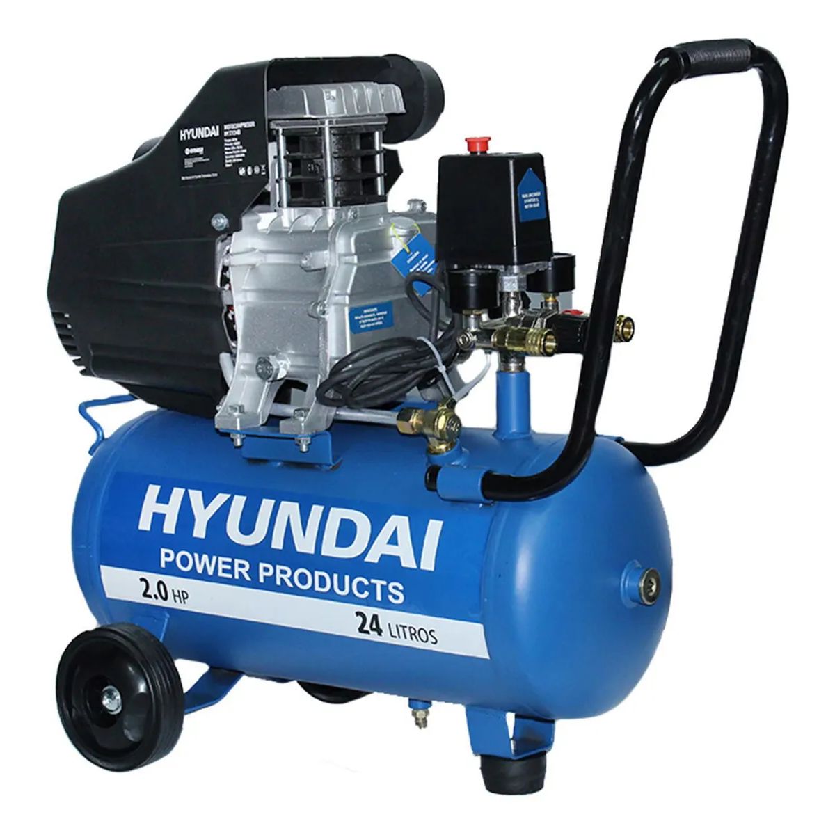 HYUNDAI - Compresor Hyundai Monofasico 2hp 24lts