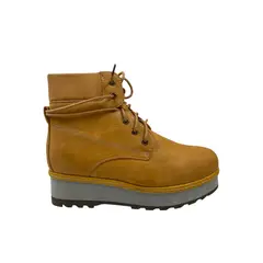 HERIEL - Botin Camel Plataforma Mujer